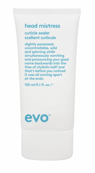 EVO HEAD MISTRESS CUTICLE SEALER ГОСПОЖА [ПРЯМО]ЛИНЕЙНОСТЬ КРЕМ-ГЕРМЕТИК ДЛЯ СЕКУЩИХСЯ КОНЦОВ, 150 мл