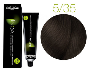 L'Oreal Prof Краска для волос ИНОА ODS 2 без аммиака, 5.35 Светлый шатен золотистый 60 гр