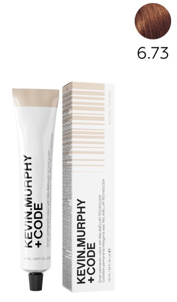 K.M+Code 6.73 6CHG Dark.Blonde.Chocolate.Gold Краска для волос 100 мл Smart Permanent Colour Lamellar Technology  