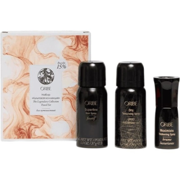 Oribe The Legendary Collection Travel Set Набор «Культовая коллекция» для путешествий: Спрей-невесомость для волос, Спрей лак-текстура 2x43 мл, Спрей для объема волос 20 мл 
