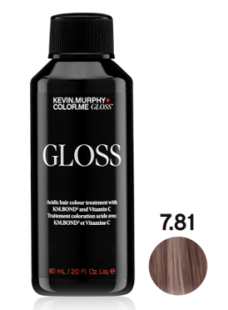 Color.Me Gloss Полуперманентный гелевый краситель c кислым pH Gloss Acidic 7.81/7VA 60 мл Medium.Bloлонд Фиолет Пепельный nde.Violet.Ash Средний Блонд Фиолет Пепельный