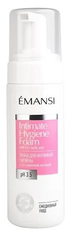 Emansi+Alph System Пенка с L(+) молочной кислотой для интимной гигиены женщин репродуктивного возраста рН 3,5 170 мл