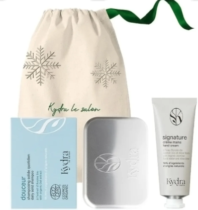 Kydra le Salon Daily Care Kit Набор «Ежедневный уход»: Твердый шампунь «Нежность» 80 гр, мыльница, Увлажняющий крем-уход для рук 50 мл, тканевый мешок