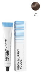 Kevin.M+Code 7.1 7A Medium.Blonde.Ash Краска для волос 100 мл Smart Permanent Colour With KM.Lamellar Technology  