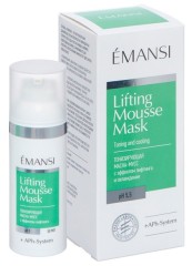 Emansi+Alph System Тонизирующая маска-мусс лица эффектом лифтинга и охлаждения для лица рН 5,5 50 мл