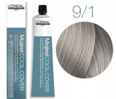 Краска-крем для волос L'Oreal Prof Majirel Cool Cover 9.1 Очень светлый Блондин Пепельный Мажирель Кул Кавер 50 мл
