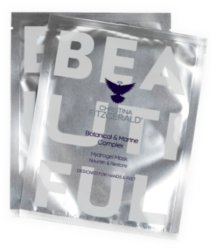 Christina Fitzgerald new Beautiful Botanical & Marine Complex Hydrogel Mask Гидрогелевые Маски-патчи для рук 2*20 мл