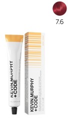 Kevin.M+Code 7.6 7R Medium.Blonde.Red Краска для волос 100 мл Smart Permanent Colour With KM.Lamellar Technology  