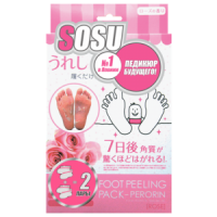 SOSU Носочки для педикюра Sosu с ароматом розы 2 пары