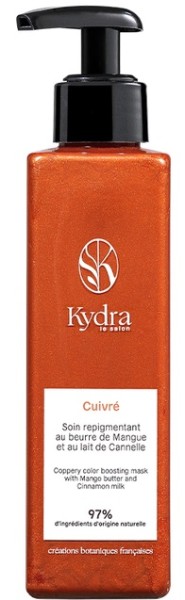 Kydra le Salon Coppery Color Boosting Mask Оттеночная маска 190 мл с маслом манго и экстрактом корицы «Медный»