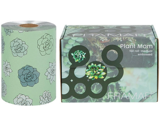 Framar Embossed Roll Medium 320 Ft. Фольга «Plant Mom» в рулоне с тиснением 98 м 