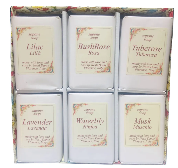 Nesti Dante Набор Мыло Цветочные ноты Floral notes 6*100 г 