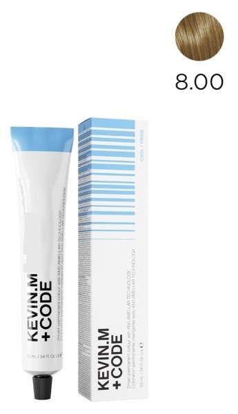 K.M+Code 8.00 8NN Light.Blonde.Natural.Intense Краска для волос 100 мл Smart Permanent Colour Lamellar Technology 