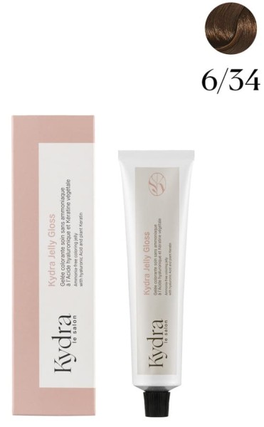 Kydra Jelly Gloss Ammonia-Free Coloring Jelly 6/34 Стойкий тонирующий Глосс-Гель 60 мл