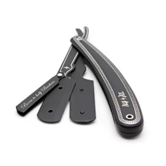 Premium Classic Razor Carbon - шаветка/ опасная бритва, классическая бритва premium carbon edition, черная