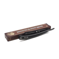 Premium Classic Razor Carbon - шаветка/ опасная бритва, классическая бритва premium carbon edition, черная