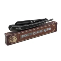 Premium Classic Razor Carbon - шаветка/ опасная бритва, классическая бритва premium carbon edition, черная