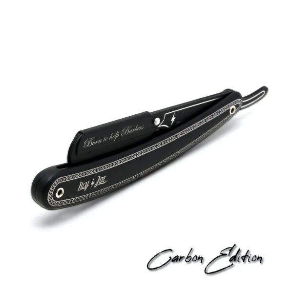 Premium Classic Razor Carbon - шаветка/ опасная бритва, классическая бритва premium carbon edition, черная