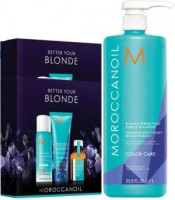 Moroccanoil Набор BETTER YOUR BLOND для волос big 200мл+1л +200мл