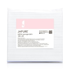 Мега спонж для маникюра Japure GRIT+, абразив 180, упаковка 30 шт.
