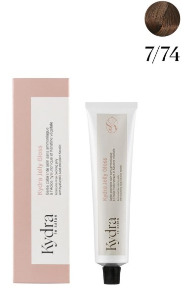 Kydra Jelly Gloss Ammonia-Free Coloring Jelly 7/74 Стойкий тонирующий Глосс-Гель 60 мл